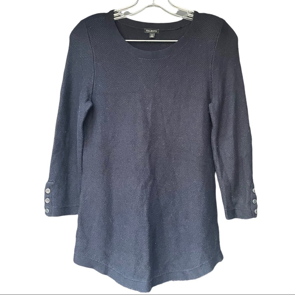 TALBOTS Knitted Sweater in Navy Size S